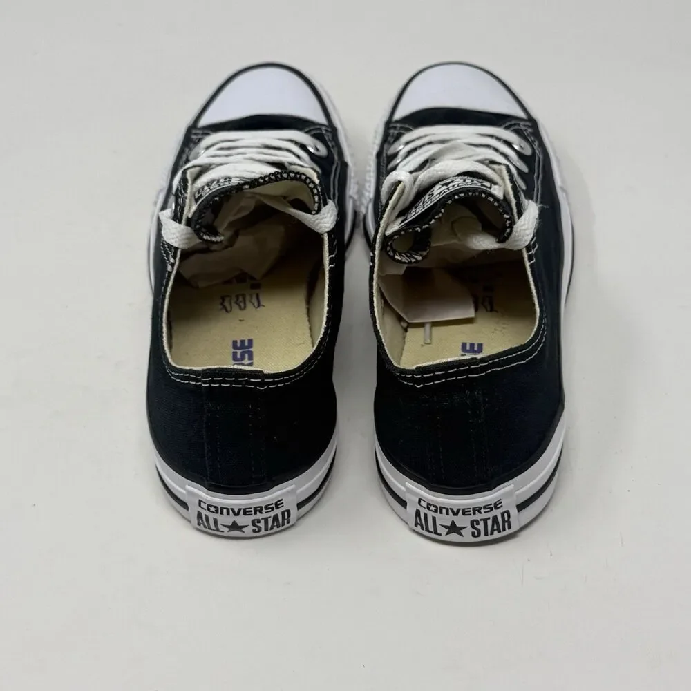 Converse All Star Shoes Womens 6 Black Canvas Low Top Sneakers Chucks Grunge